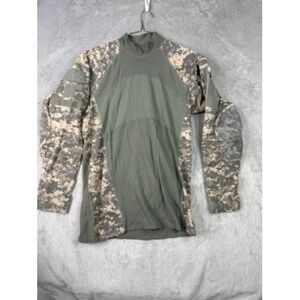 US Army Combat Uniform Shirt ACU Digital Camo Long Sleeve Tactical Top L